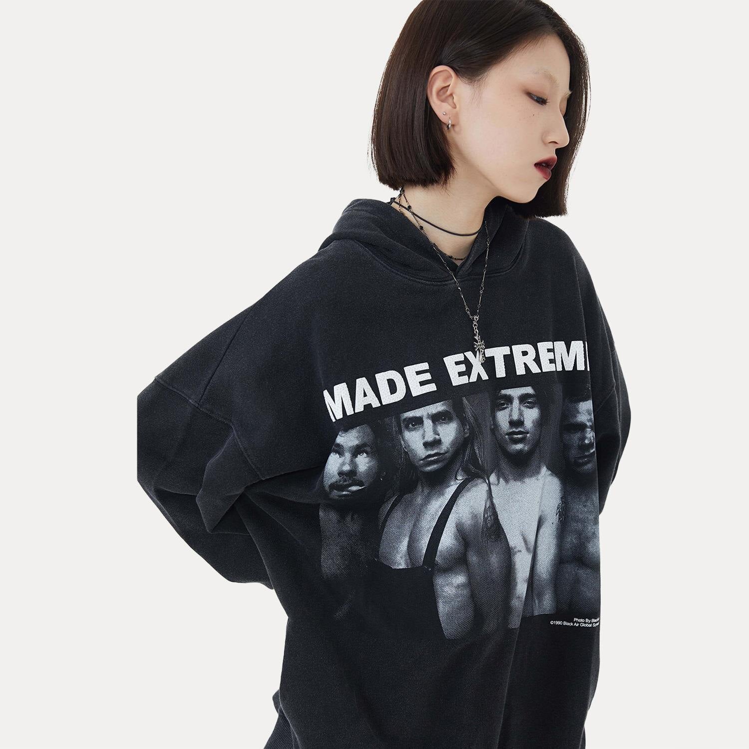"Extreme Made" Unisex Men Women Streetwear Graphic Hoodie Daulet Apparel