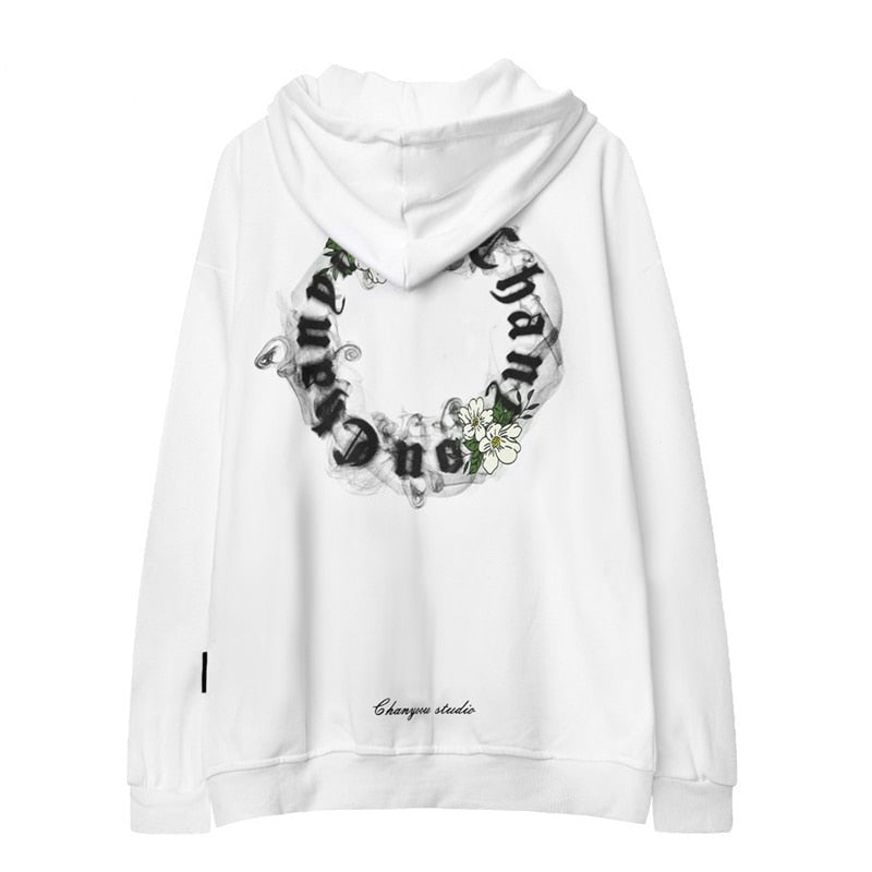 "White Crown" Unisex Men Women Streetwear Graphic Hoodie Daulet Apparel