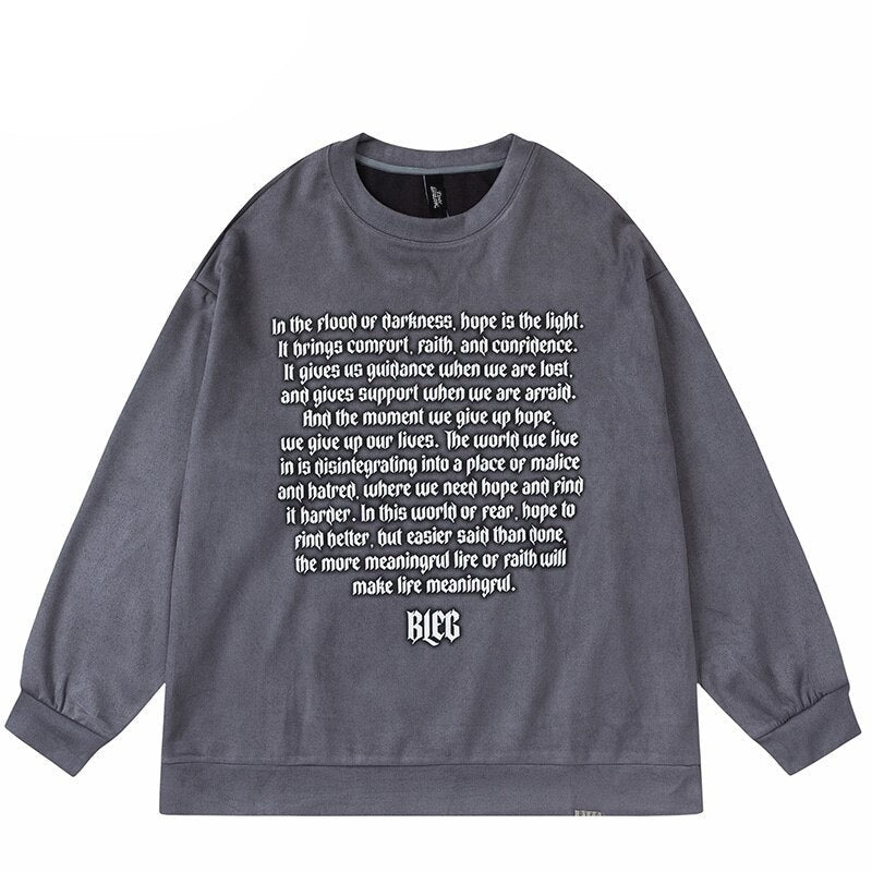 "It Was Written" Unisex Men Women Streetwear Graphic Sweatshirt Daulet Apparel