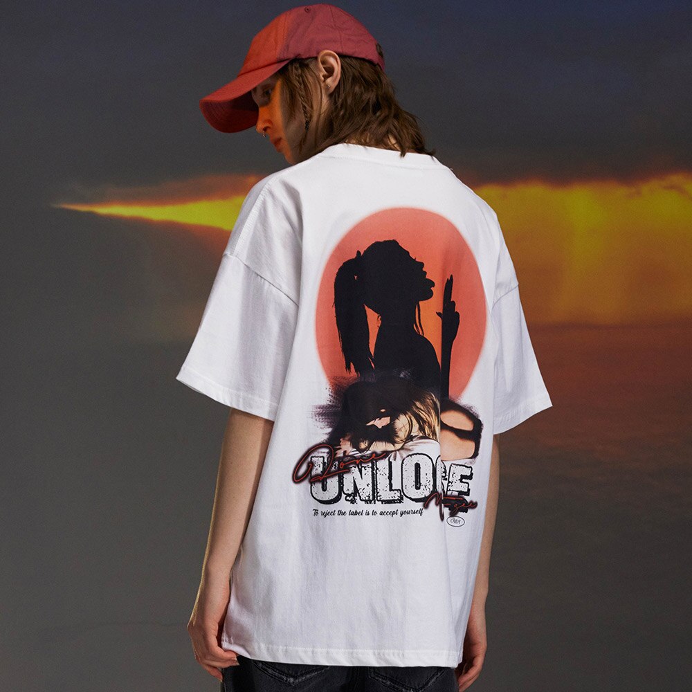 "Unloose" Unisex Men Women Streetwear Graphic T-Shirt Daulet Apparel