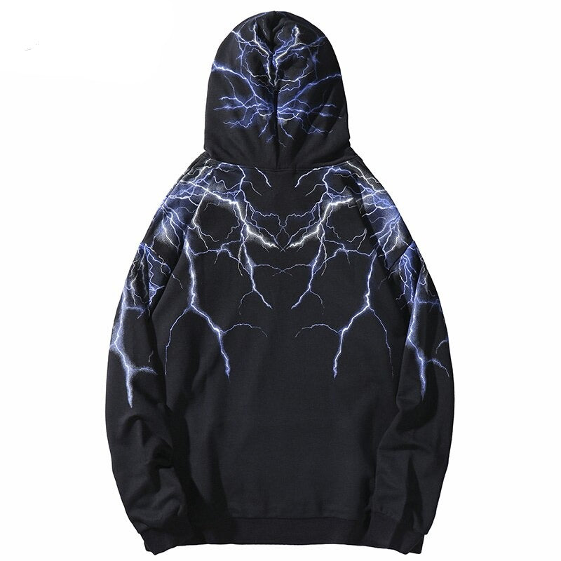 "Lighting Effect" Unisex Men Women Streetwear Graphic Hoodie Daulet Apparel