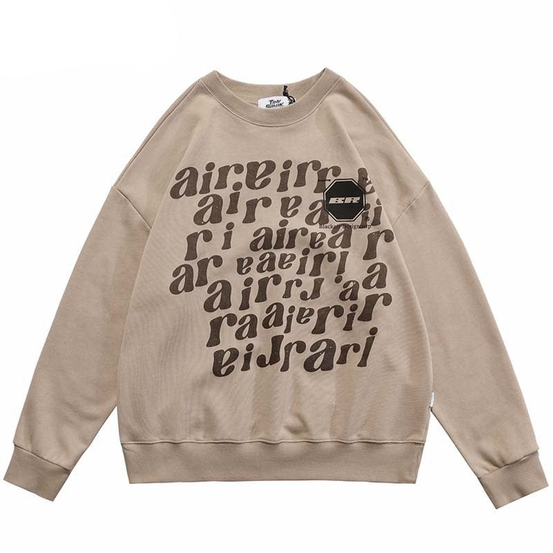 "Up In The Air" Unisex Men Women Streetwear Graphic Sweatshirt Daulet Apparel