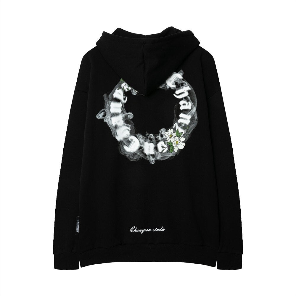 "White Crown" Unisex Men Women Streetwear Graphic Hoodie Daulet Apparel