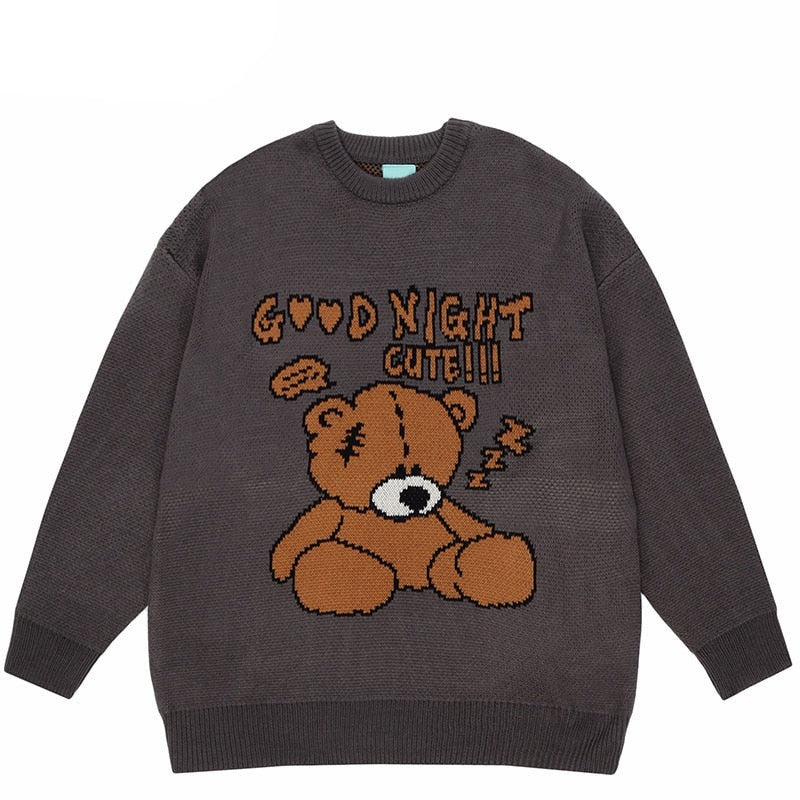 "Good Night" Unisex Men Women Streetwear Graphic Sweater Daulet Apparel