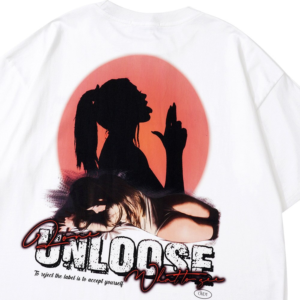 "Unloose" Unisex Men Women Streetwear Graphic T-Shirt Daulet Apparel