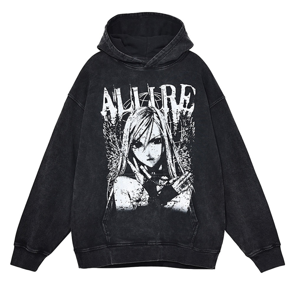 "Allure" Unisex Streetwear Men Women Graphic Hoodie Daulet Apparel