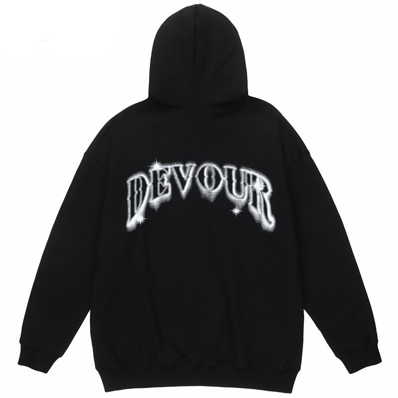 "Devour Forever" Unisex Men Women Streetwear Graphic Hoodie Daulet Apparel