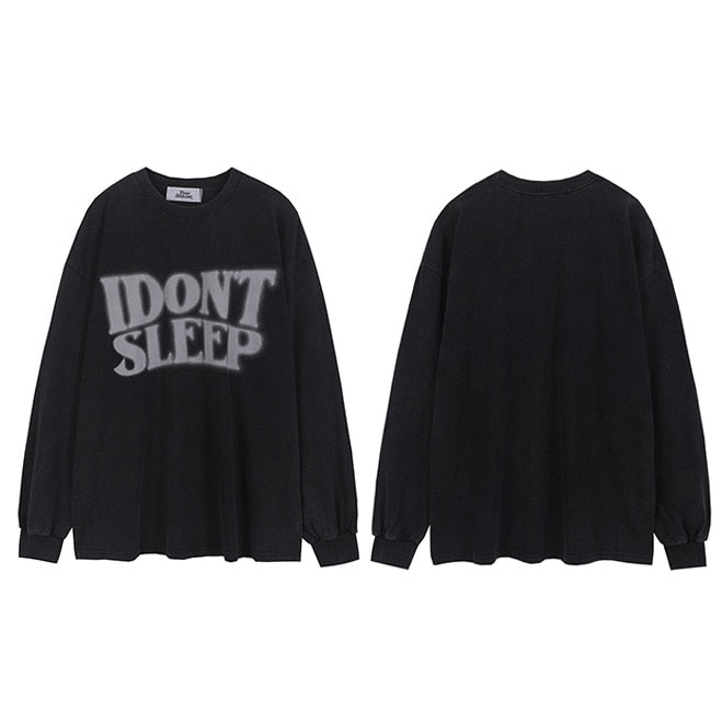 "No Sleep" Unisex Men Women Streetwear Graphic Sweatshirt Daulet Apparel