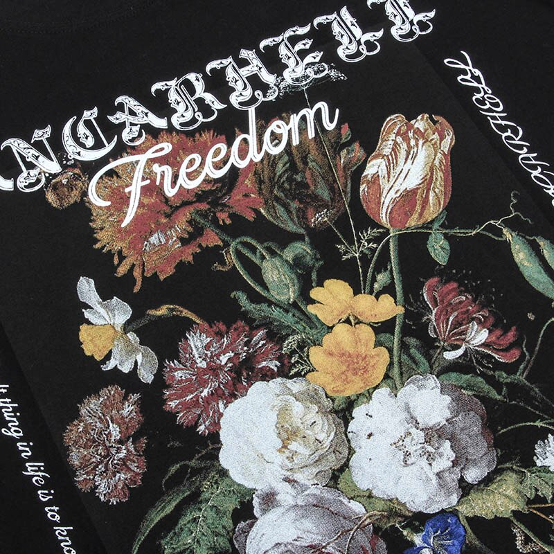 "Freedom" Unisex Men Women Streetwear Graphic T-Shirt Daulet Apparel