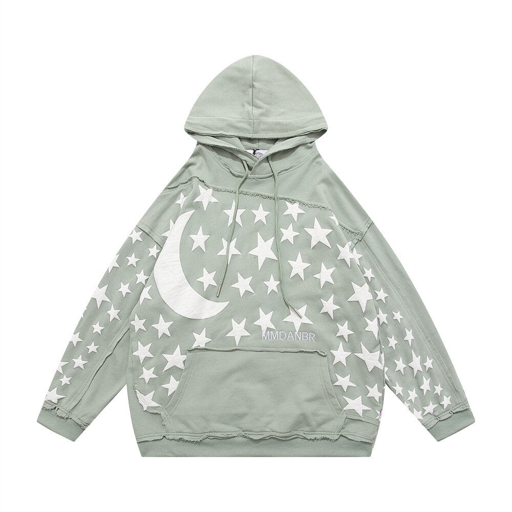 "Half Moon" Unisex Men Women Streetwear Graphic Hoodie Daulet Apparel