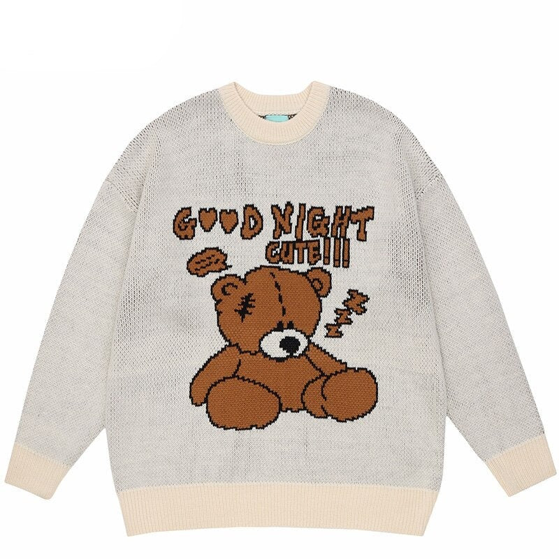 "Good Night" Unisex Men Women Streetwear Graphic Sweater Daulet Apparel