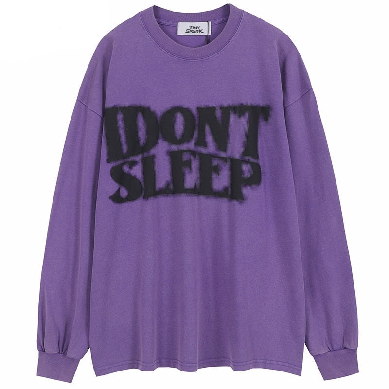 "No Sleep" Unisex Men Women Streetwear Graphic Sweatshirt Daulet Apparel