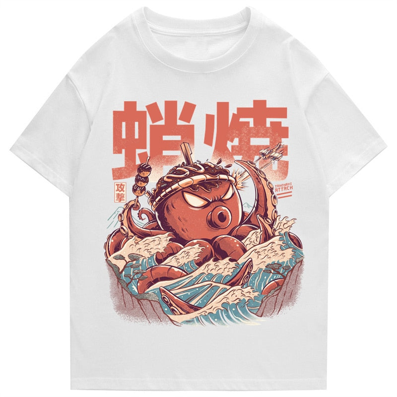 "Octo" Men Women Streetwear Unisex Graphic T-Shirt Daulet Apparel